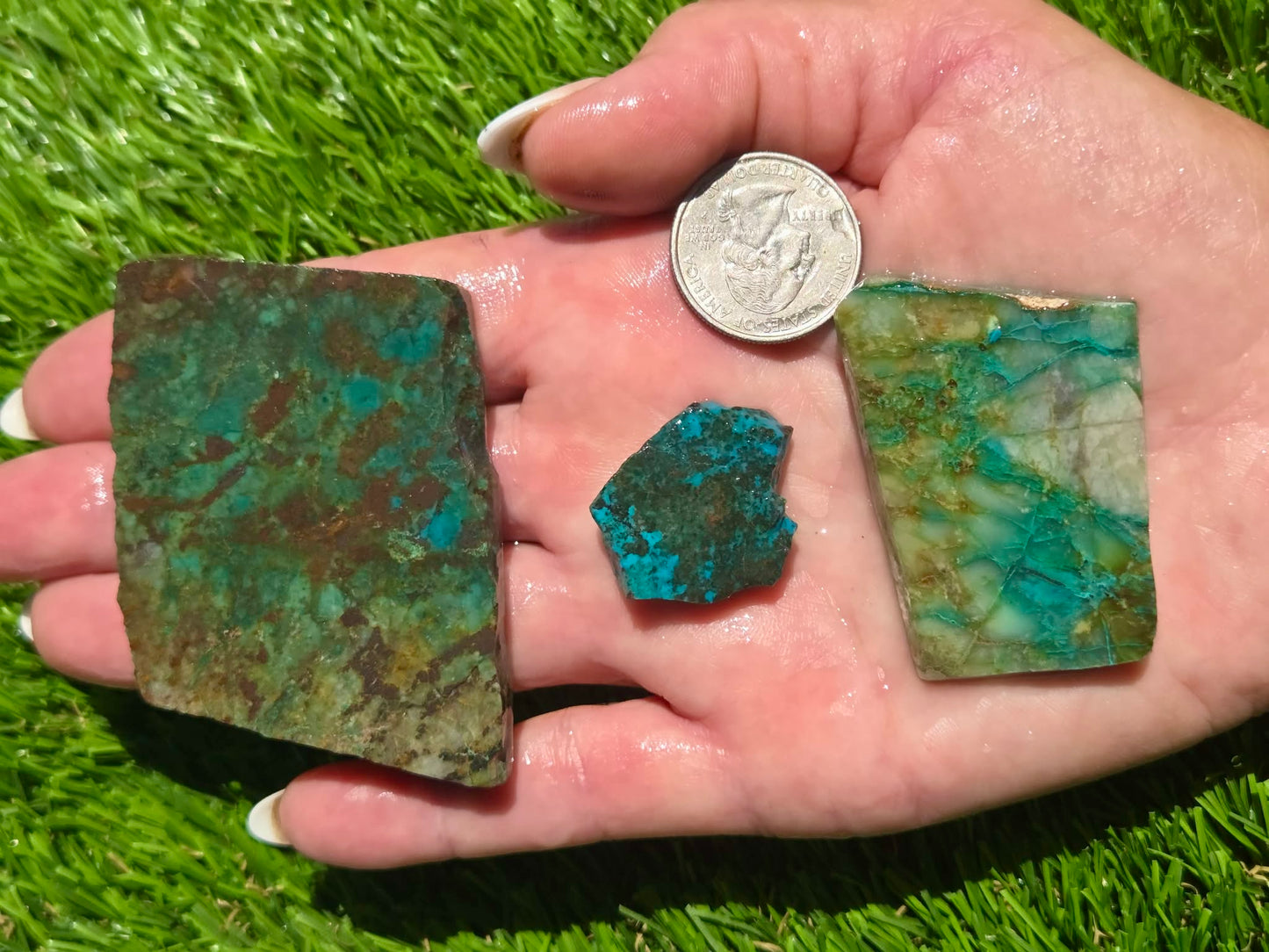 Globe Chrysocolla Slab Bundle-SB77