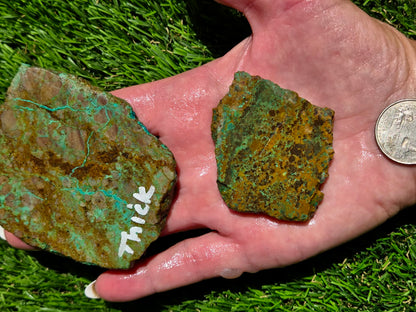 Dominican Mine Chrysocolla & Hematite Slab Bundle SB121