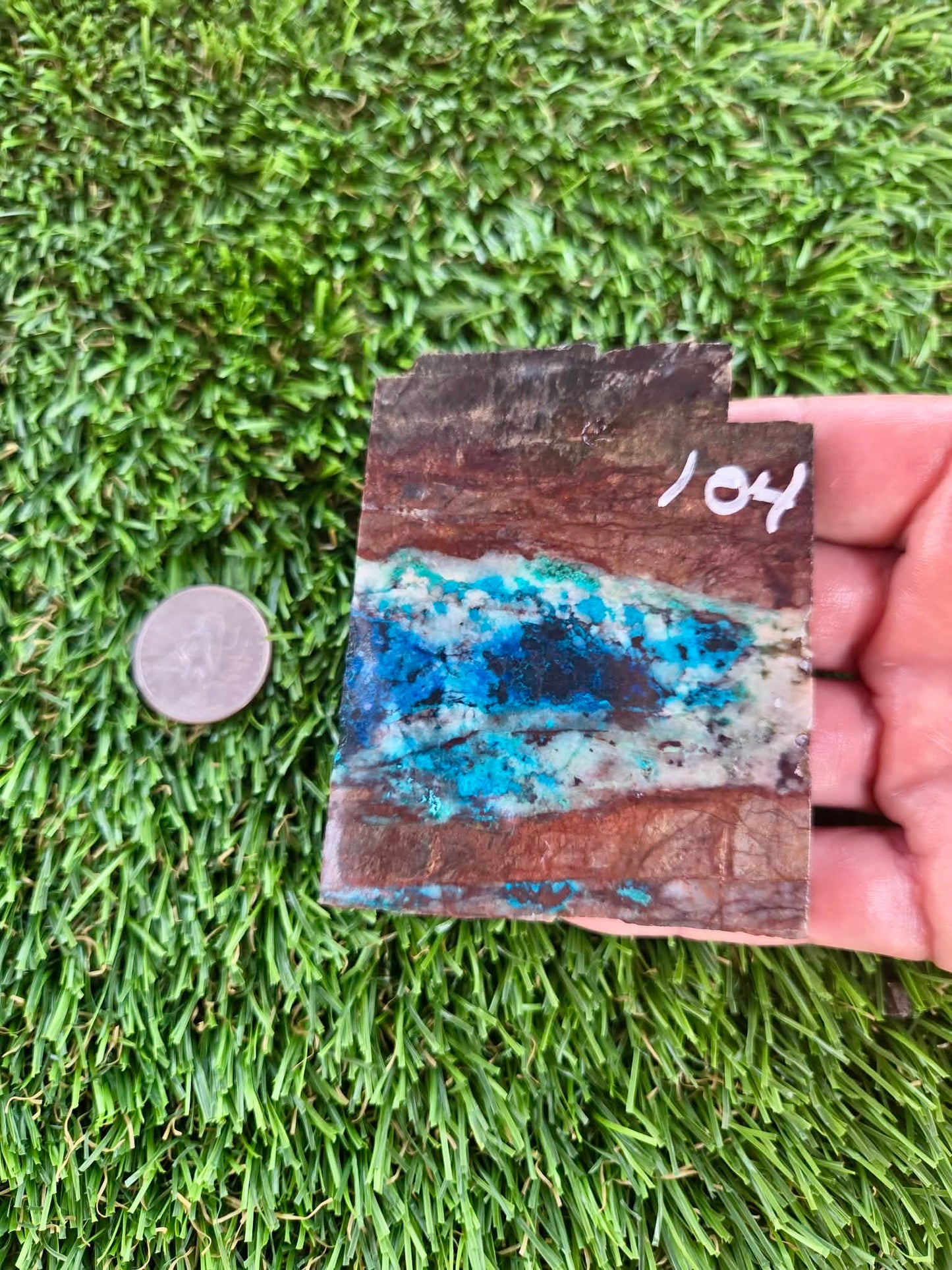 Shattuckite Slabs B101-106