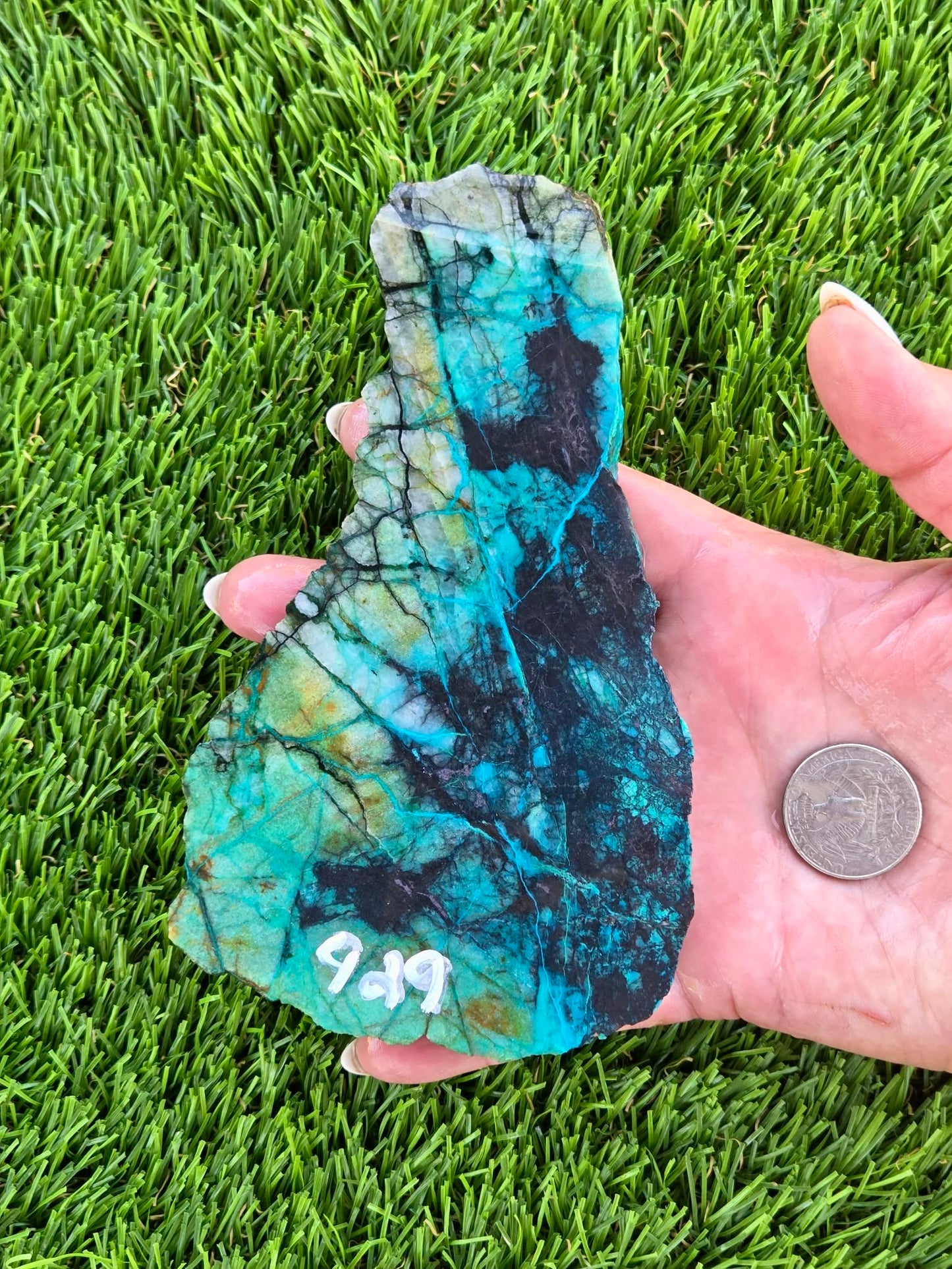 Inspiration Mine Chrysocolla & Cuprite Slabs T928–931