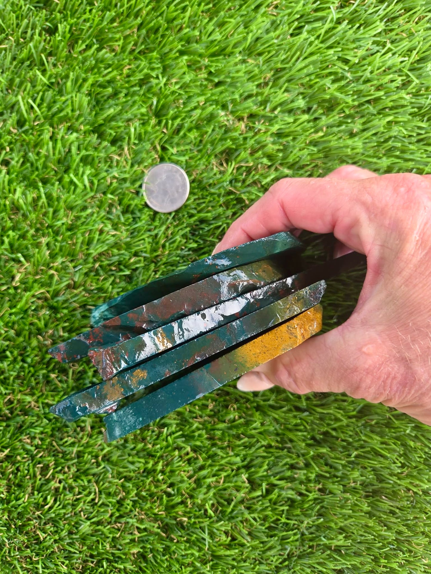 Indonesian Bloodstone Jasper Slabs O762-766