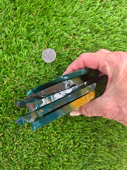 Indonesian Bloodstone Jasper Slabs O762-766