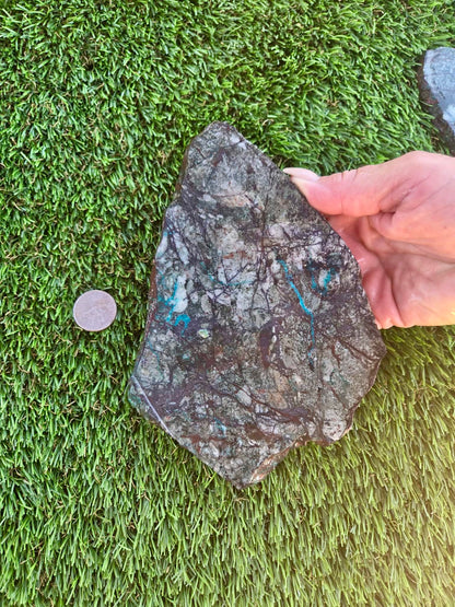 Globe Chrysocolla Hematite & Quartz Slabs D201-204