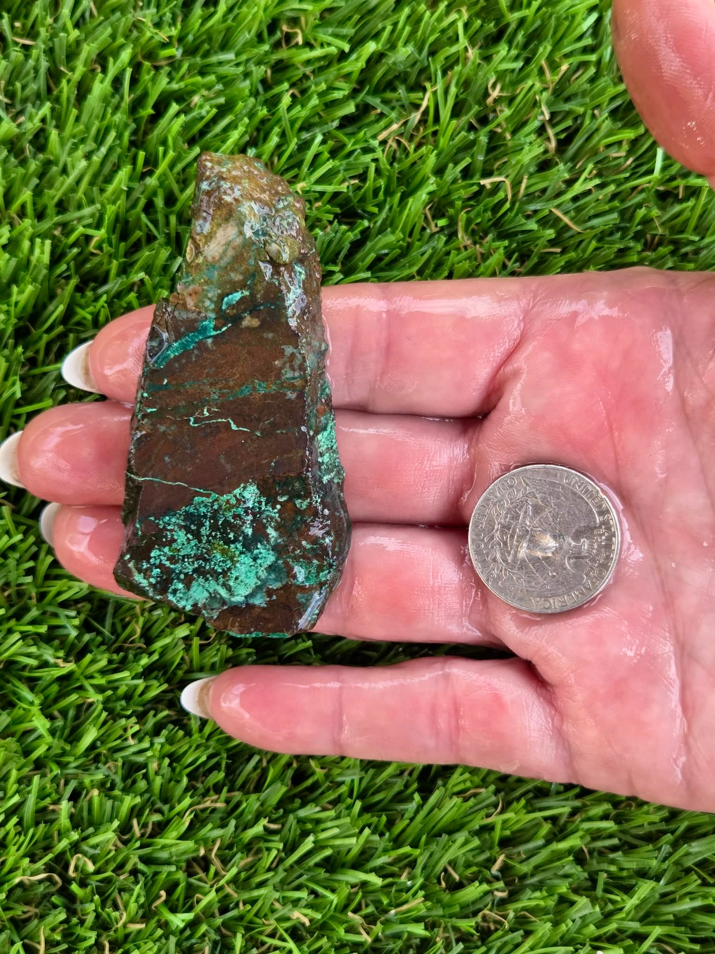 Globe Chrysocolla Spiderweb Slabs R871–878