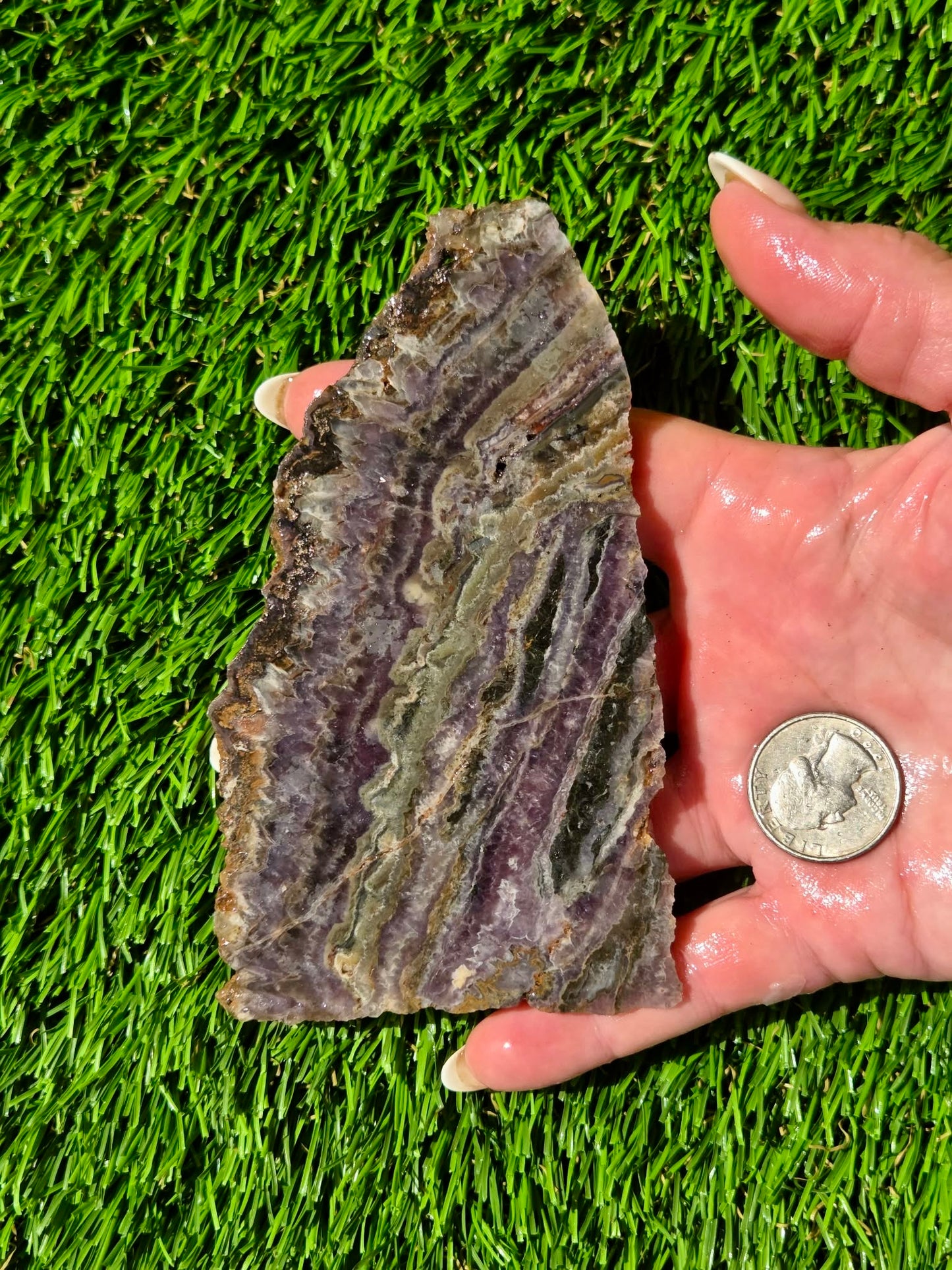 Chevron Amethyst Slabs R855–858