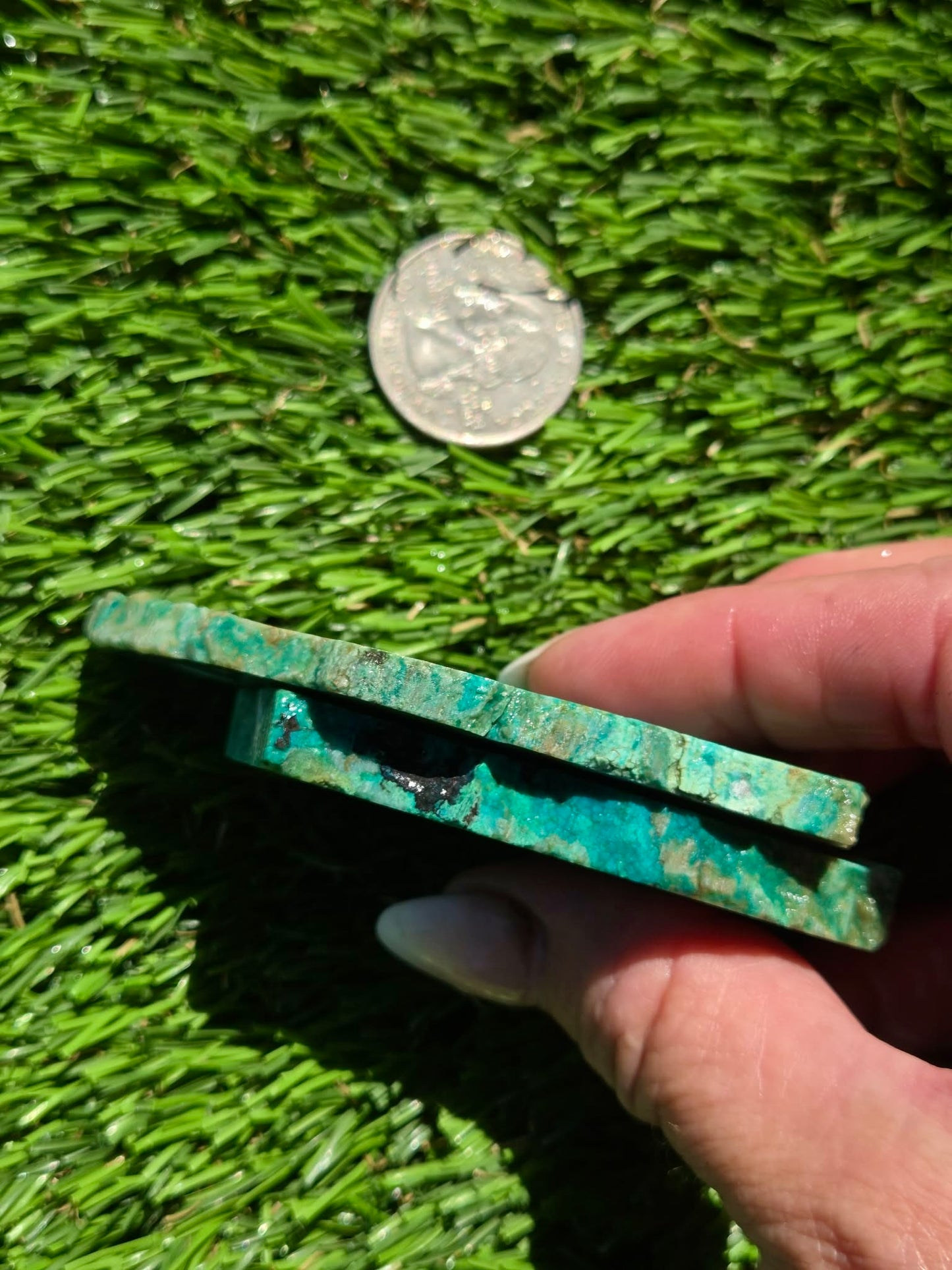 Globe Chrysocolla, Malachite & Quartz Slab Bundle SB 134