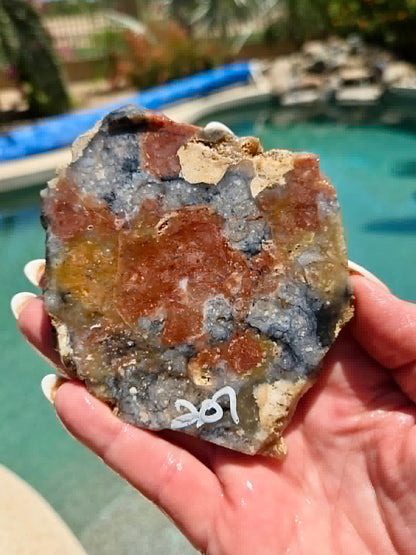 Indonesian Red Marcasite Slab 205-207