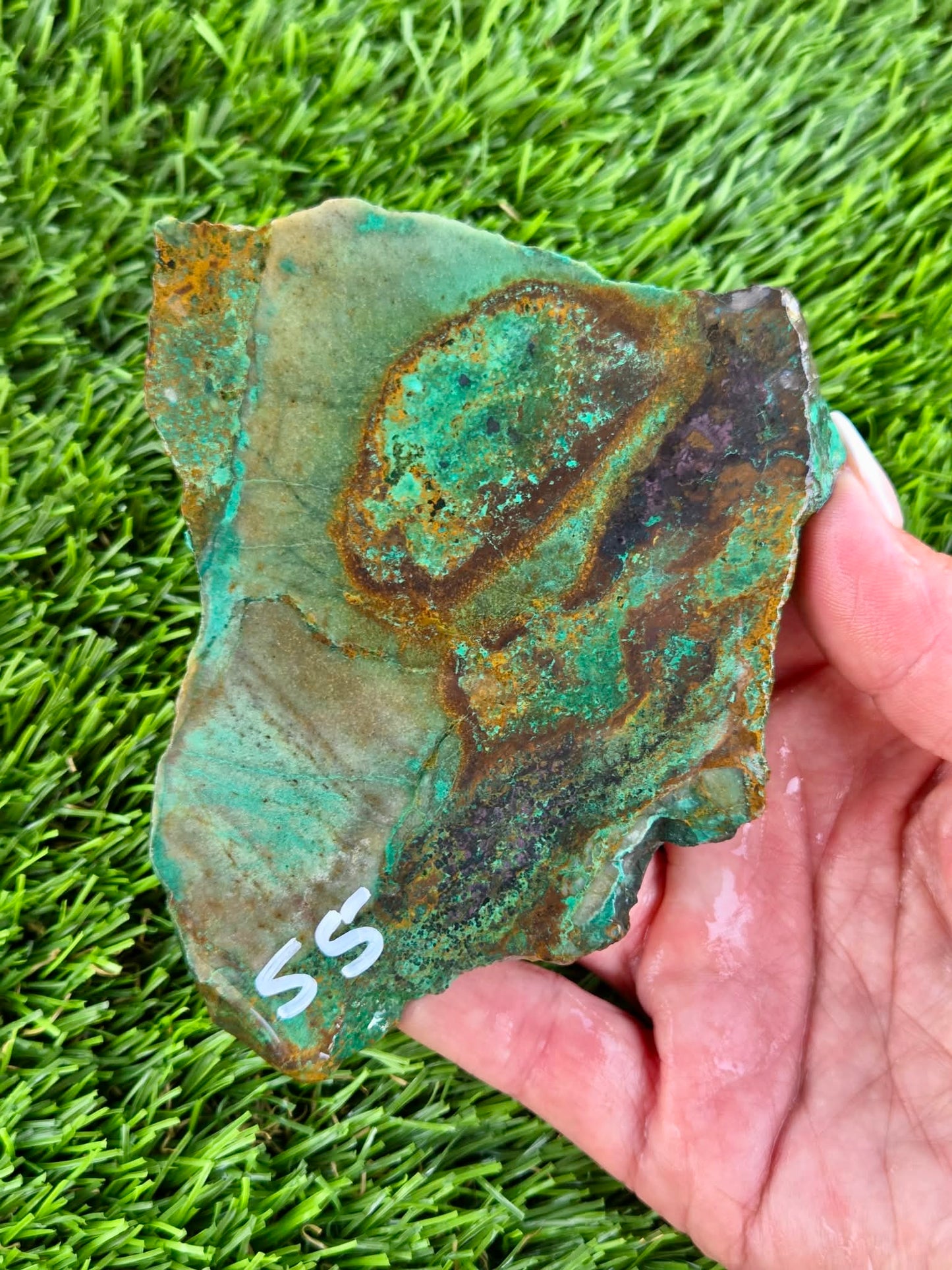 Globe Chrysocolla Slabs A50-55