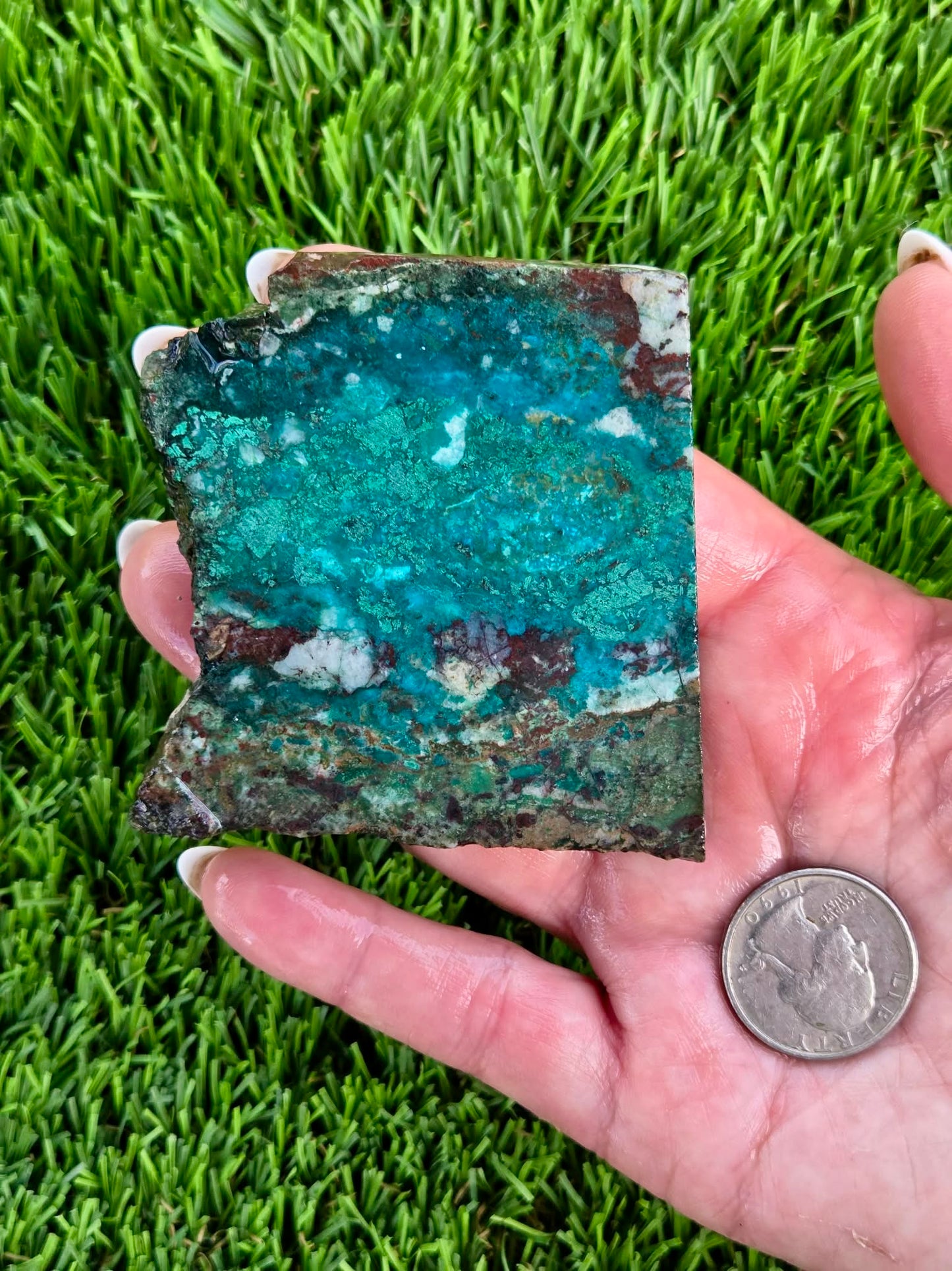 Globe Chrysocolla & Malachite Slabs V985–990