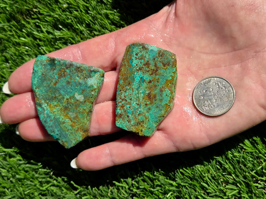 Globe Chrysocolla Slab Bundle-SB16