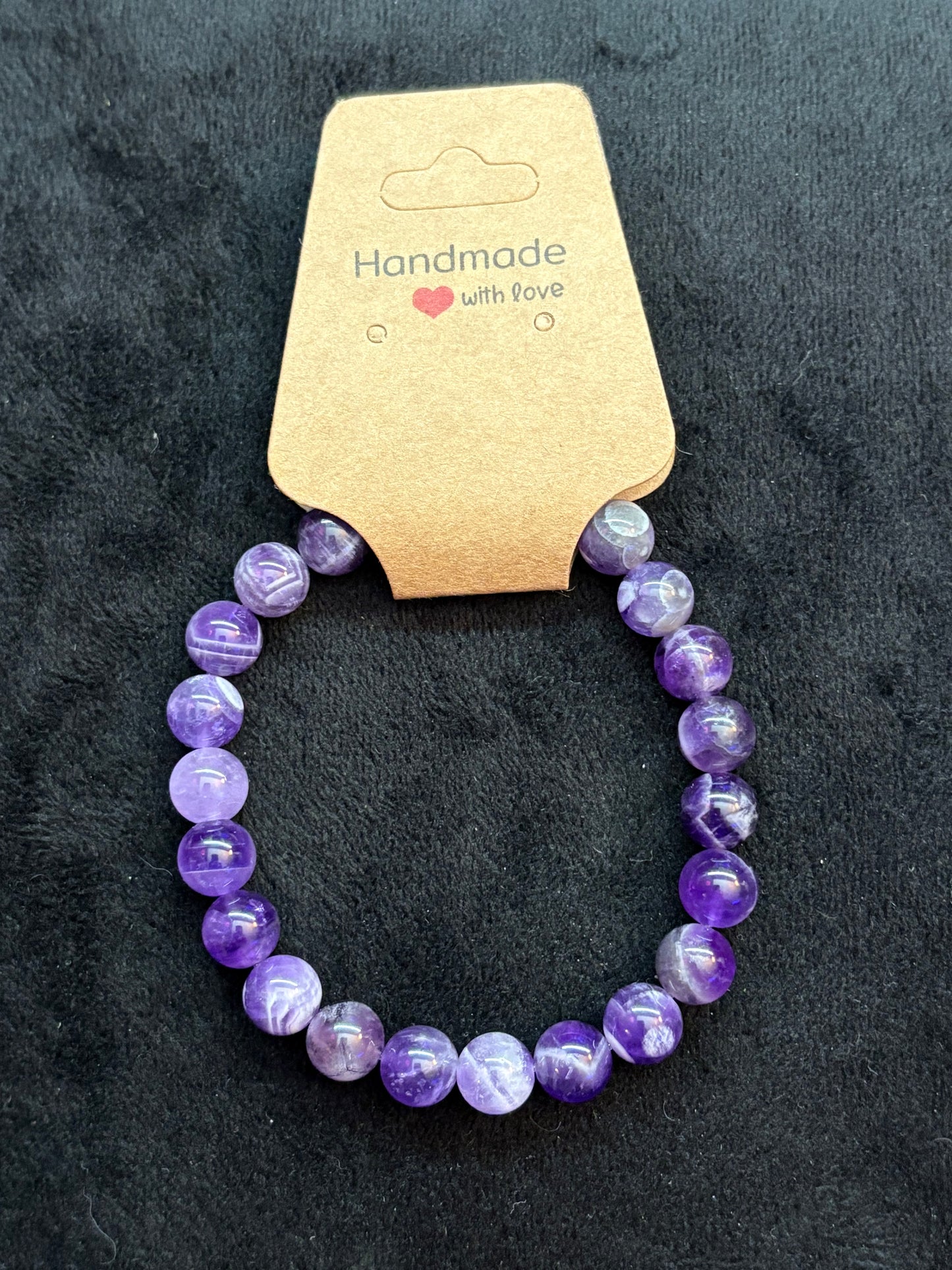 Chevron Amethyst Bracelet
