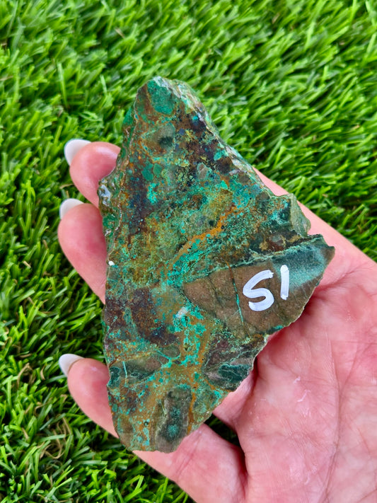 Globe Chrysocolla Slabs A50-55