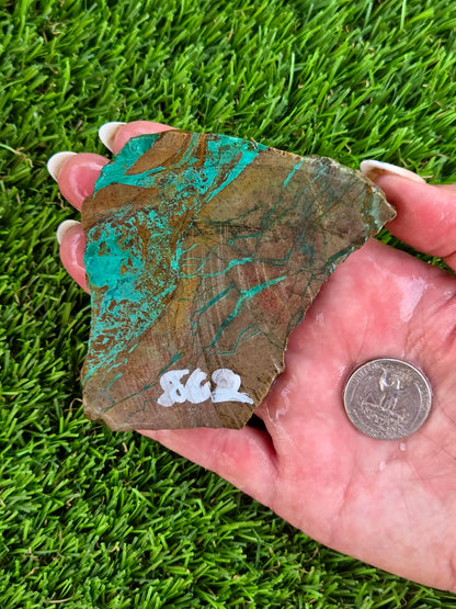 Globe Chrysocolla & Malachite Slabs R859–863