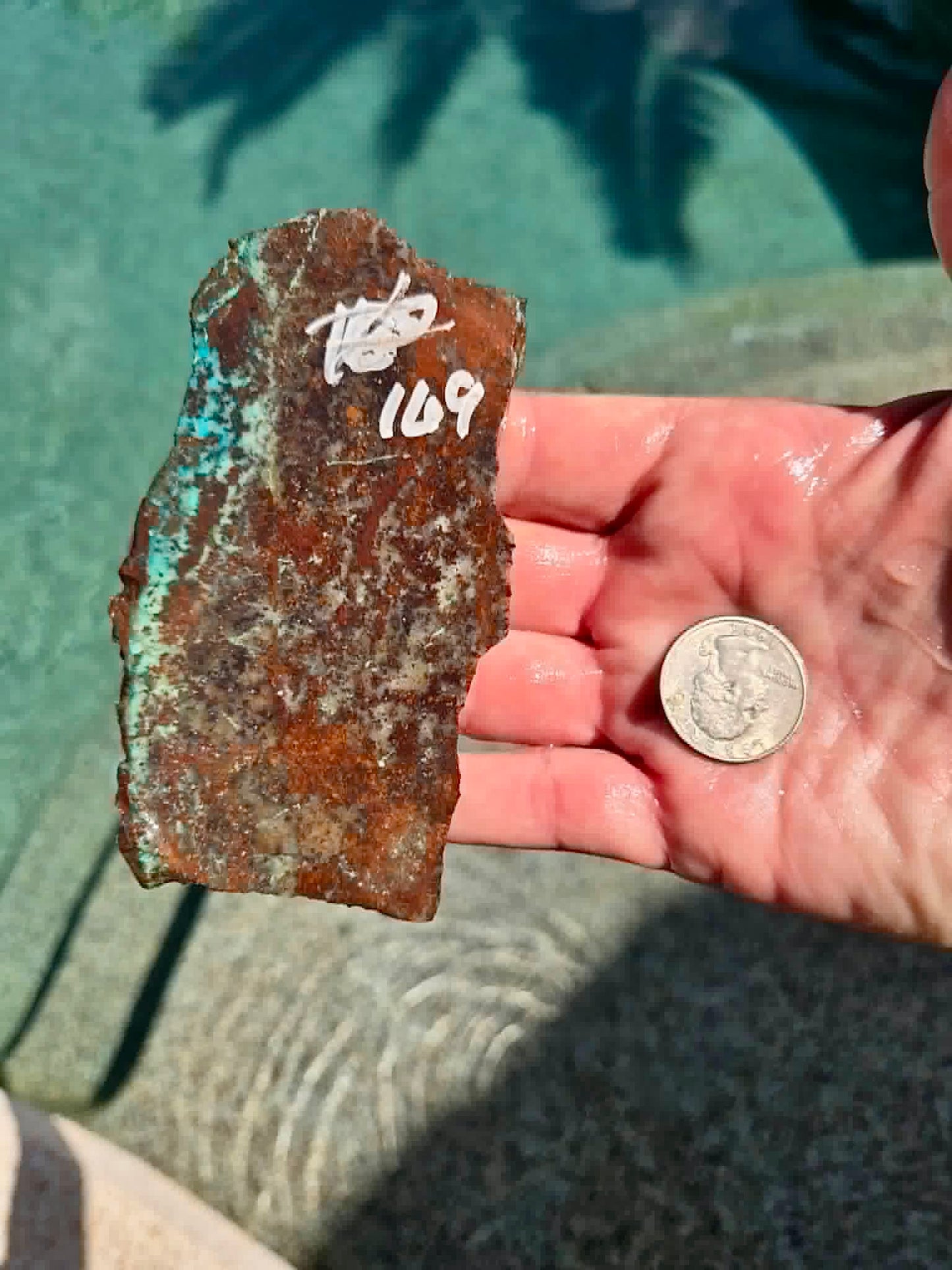 Planet Mine Chrysocolla 
Slab 166-170