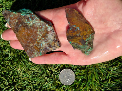 Globe Chrysocolla Slab Bundle-SB35
