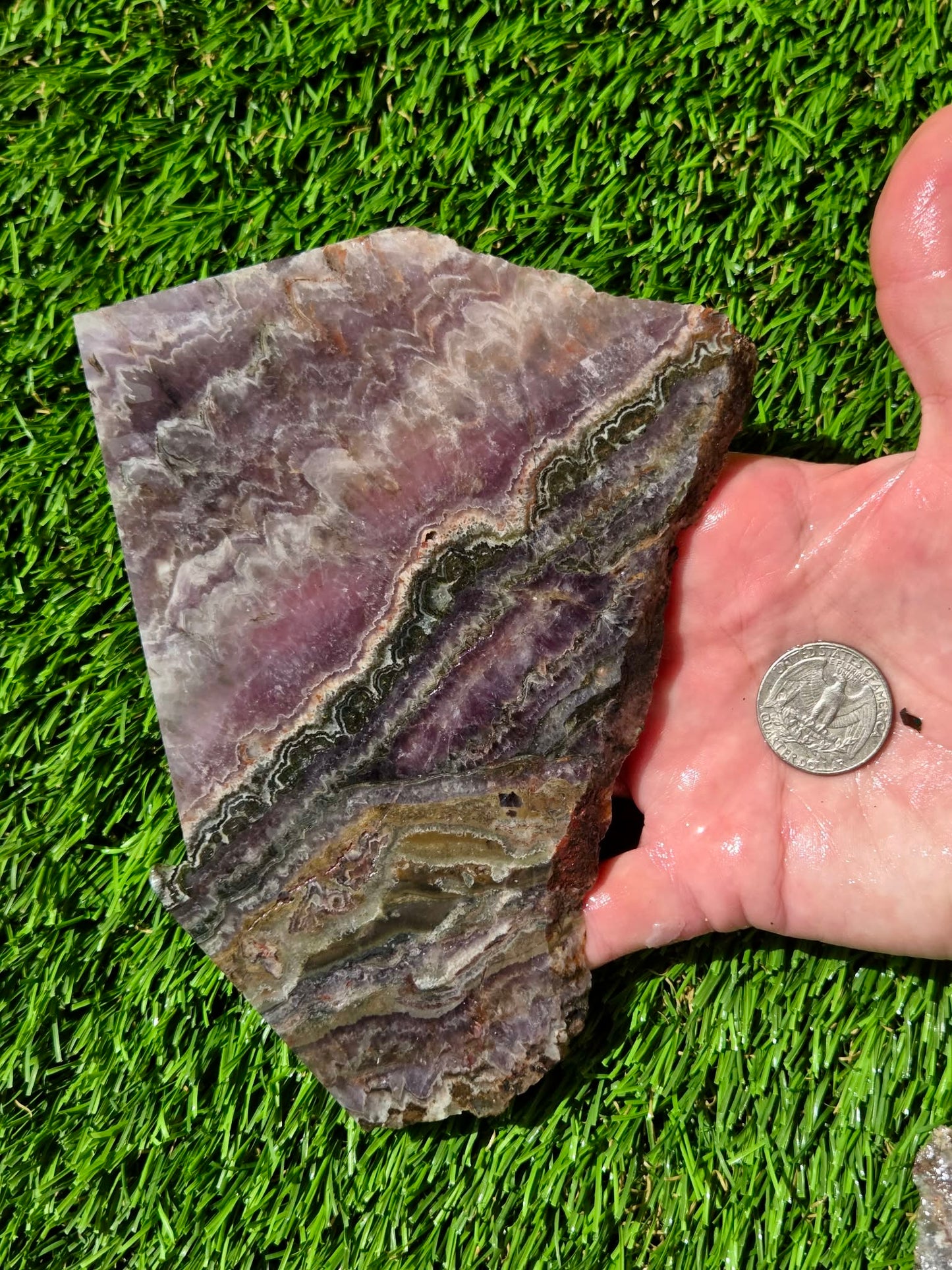 Chevron Amethyst Slabs R855–858