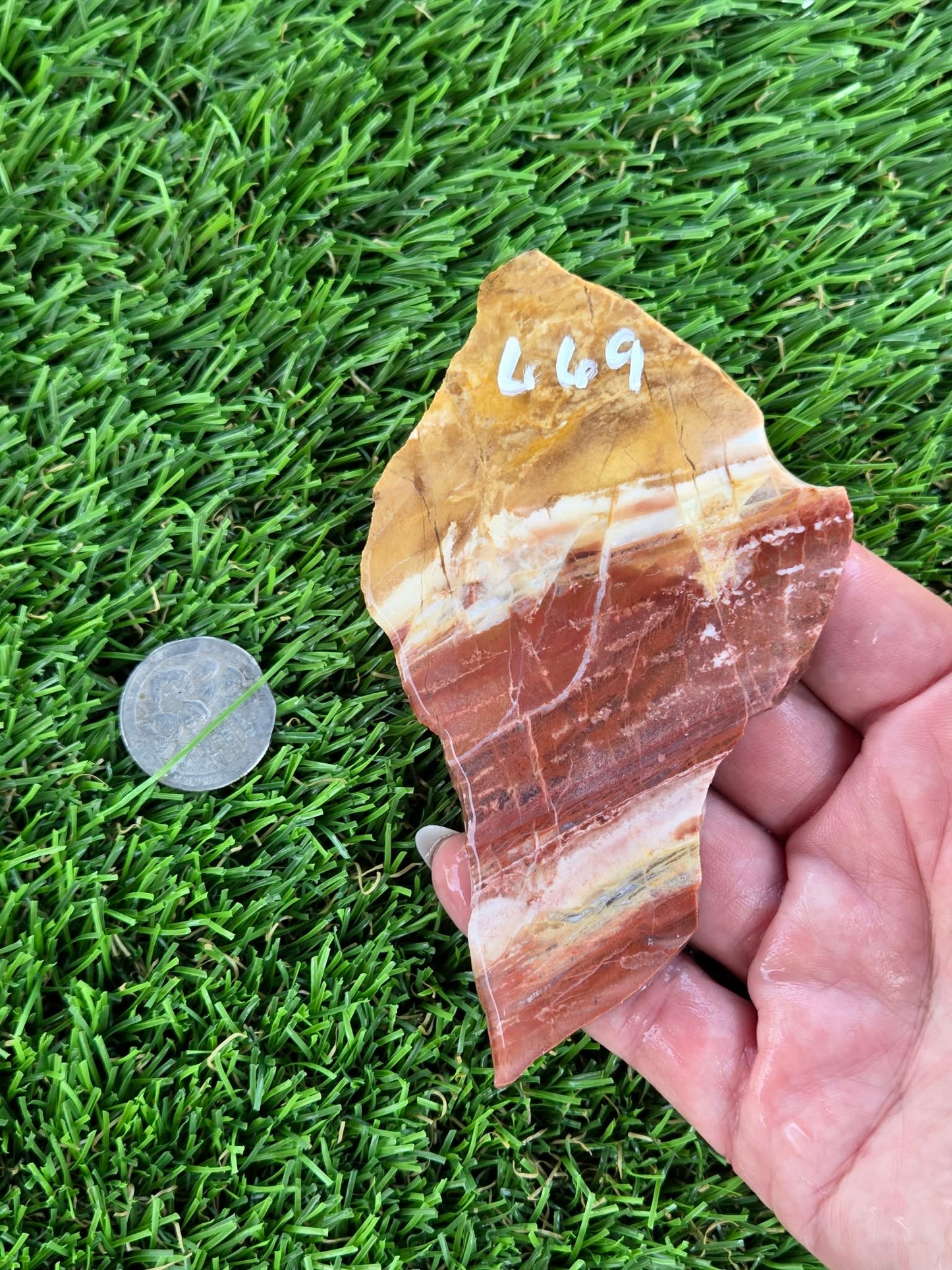 Multicolor Banded Jasper Slabs N669-672
