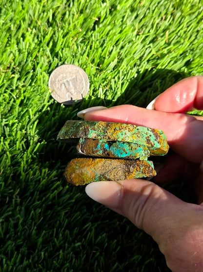 Dominican Mine Chrysocolla & Hematite Slab Bundle SB47