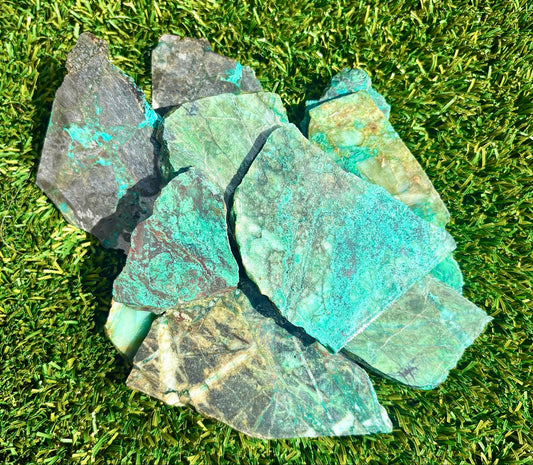 Chrysocolla with Hematite