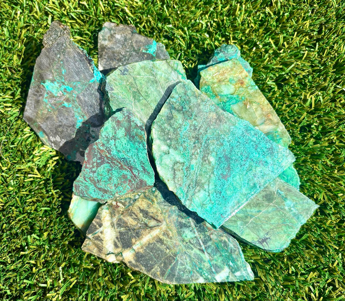 Chrysocolla with Hematite