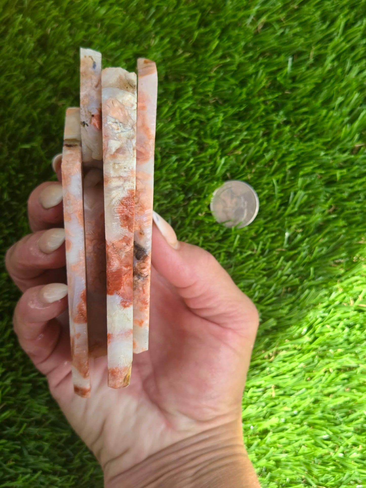 Cotton Candy Agate Slabs S891–895