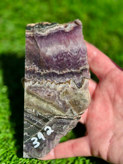 Chevron Amethyst Slabs H391-395