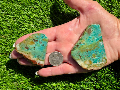 Malachite & Chrysocolla Slab Bundle SB162