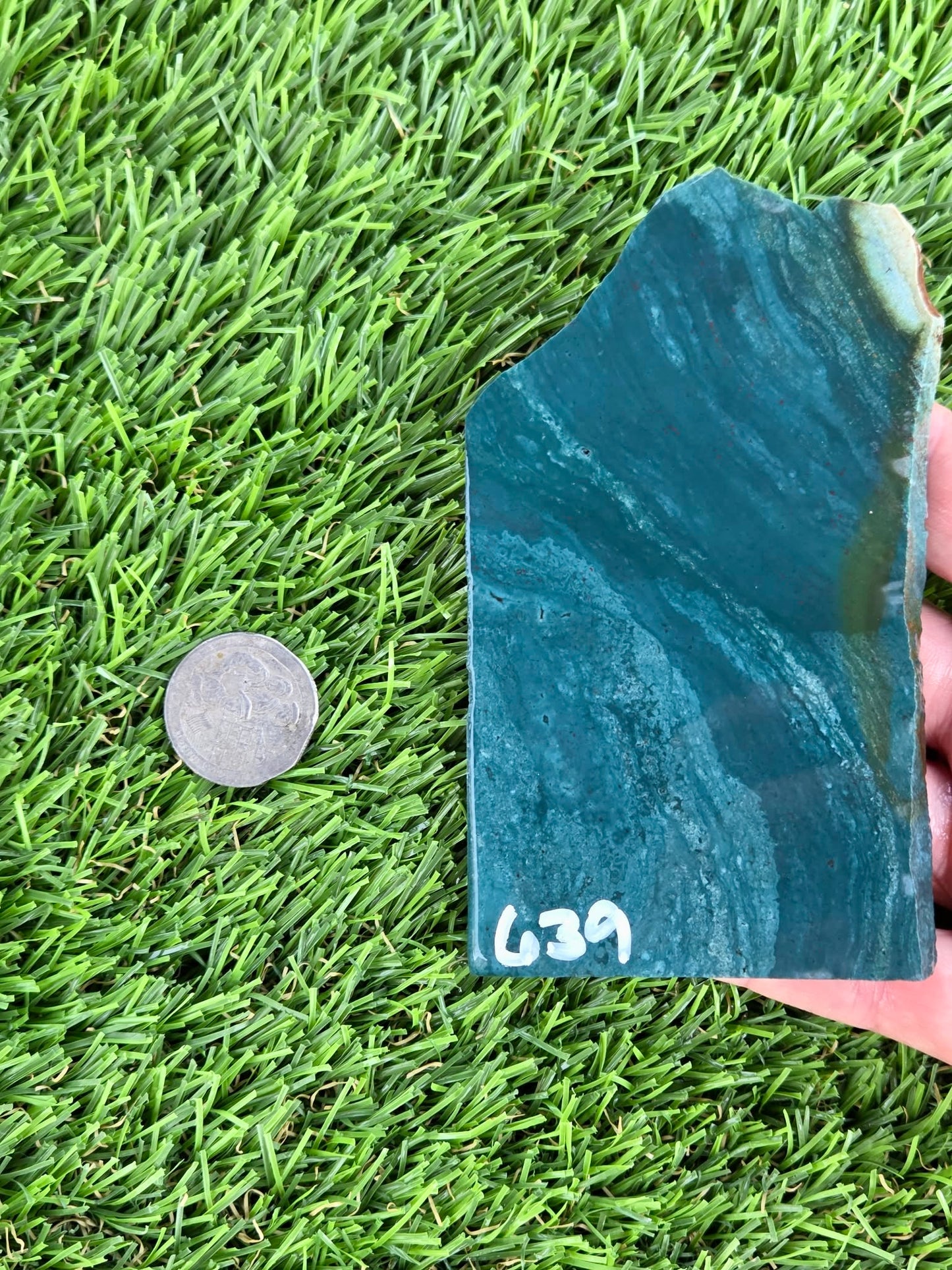 Blue-Green Jasper Slabs M639-644