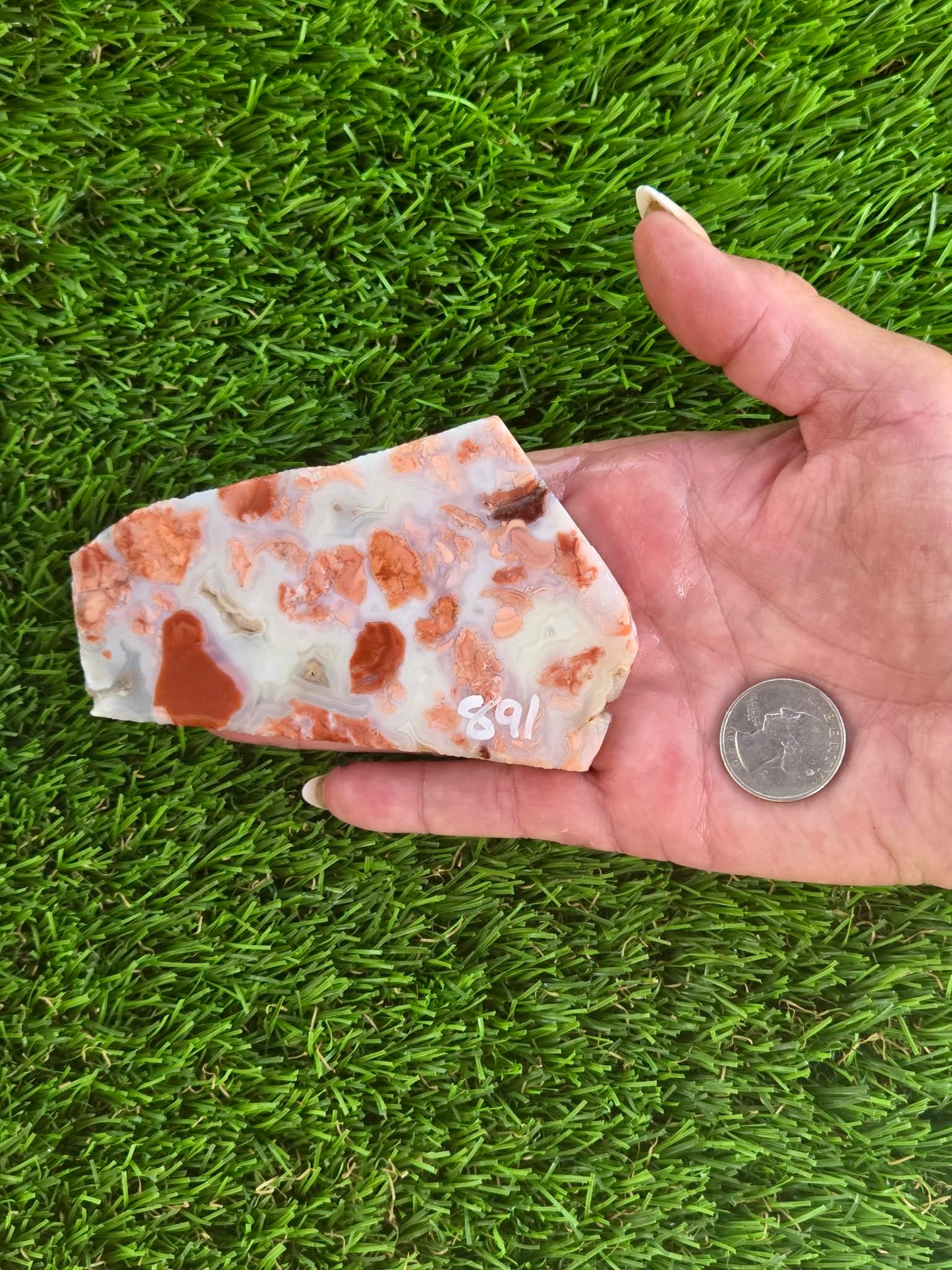 Cotton Candy Agate Slabs S891–895