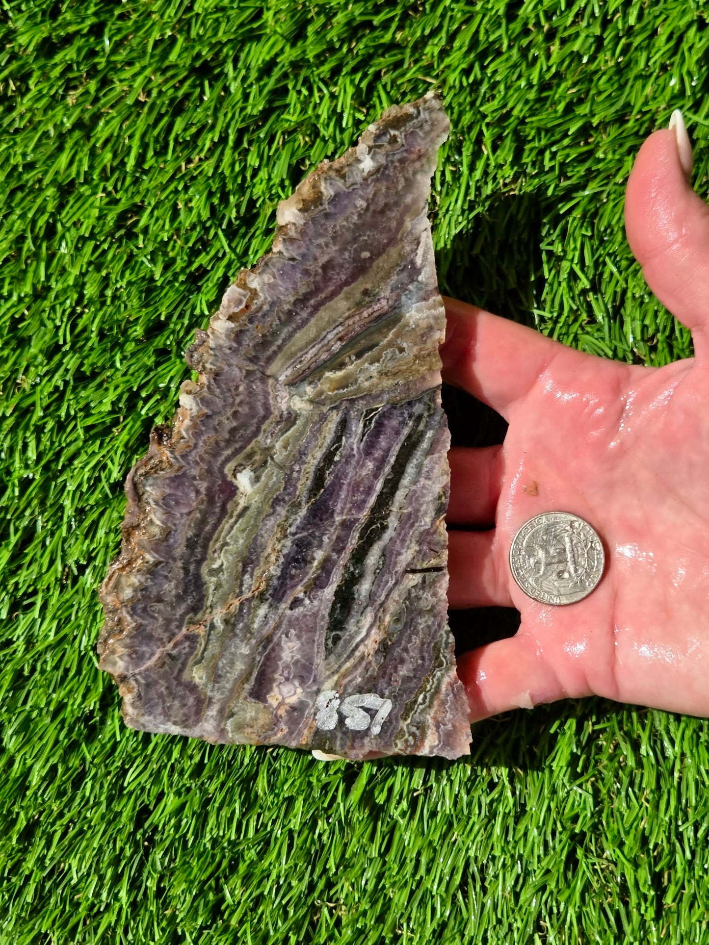 Chevron Amethyst Slabs R855–858