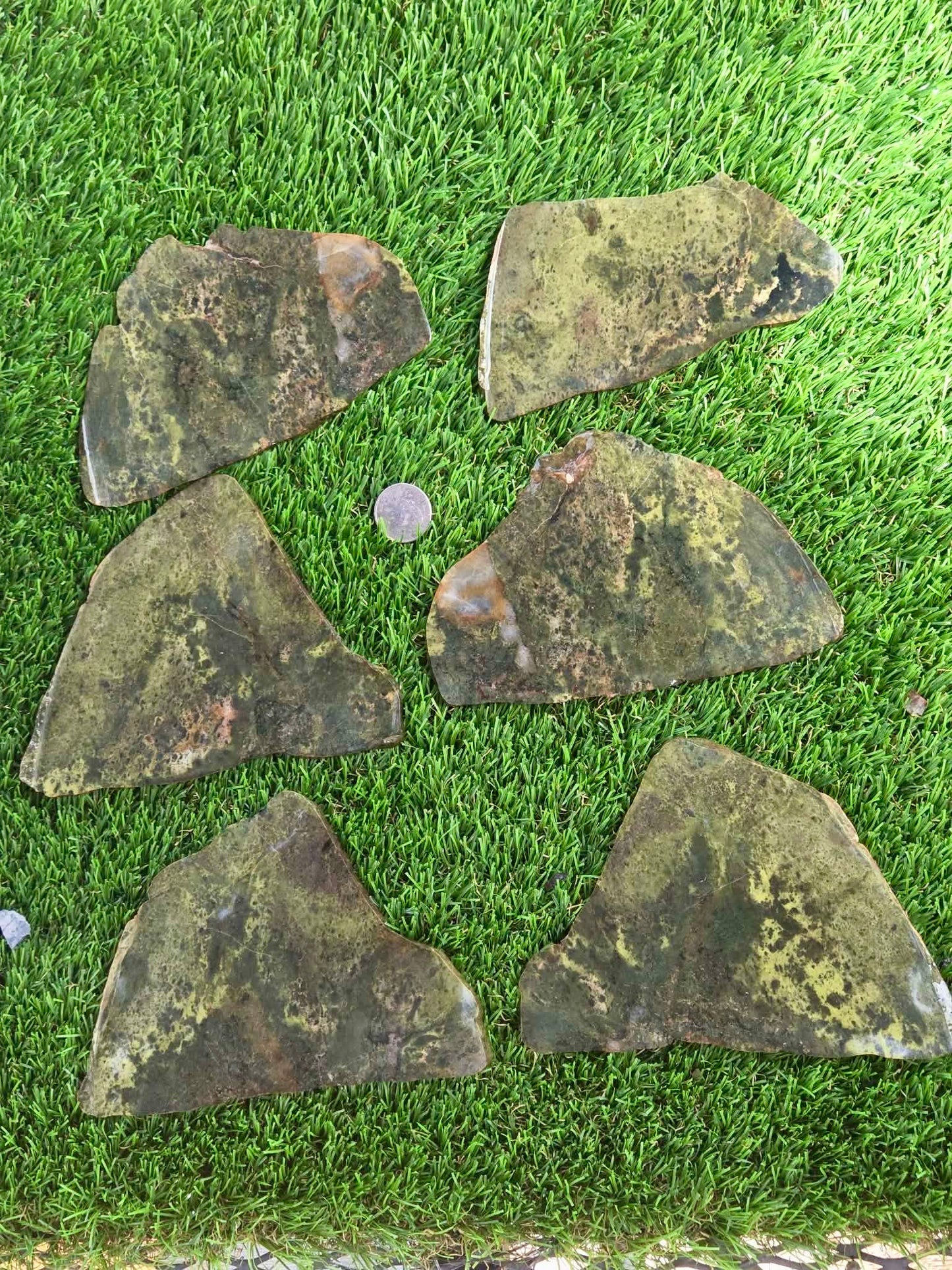 Green Serpentine Slabs S885–890
