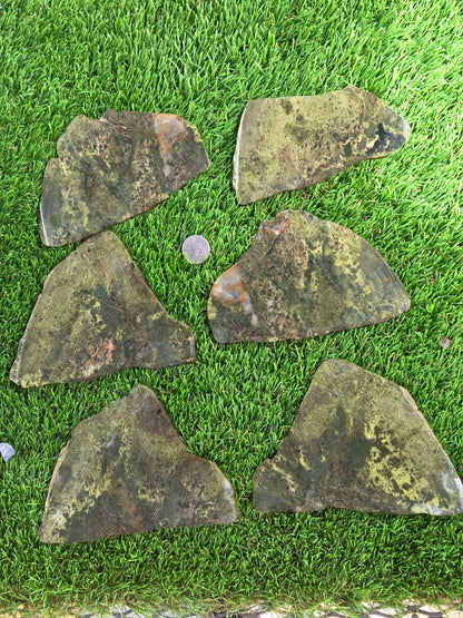 Green Serpentine Slabs S885–890