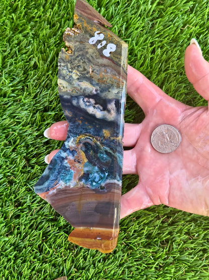 Indonesian Magnetic Banded Jasper Slabs Q813–819