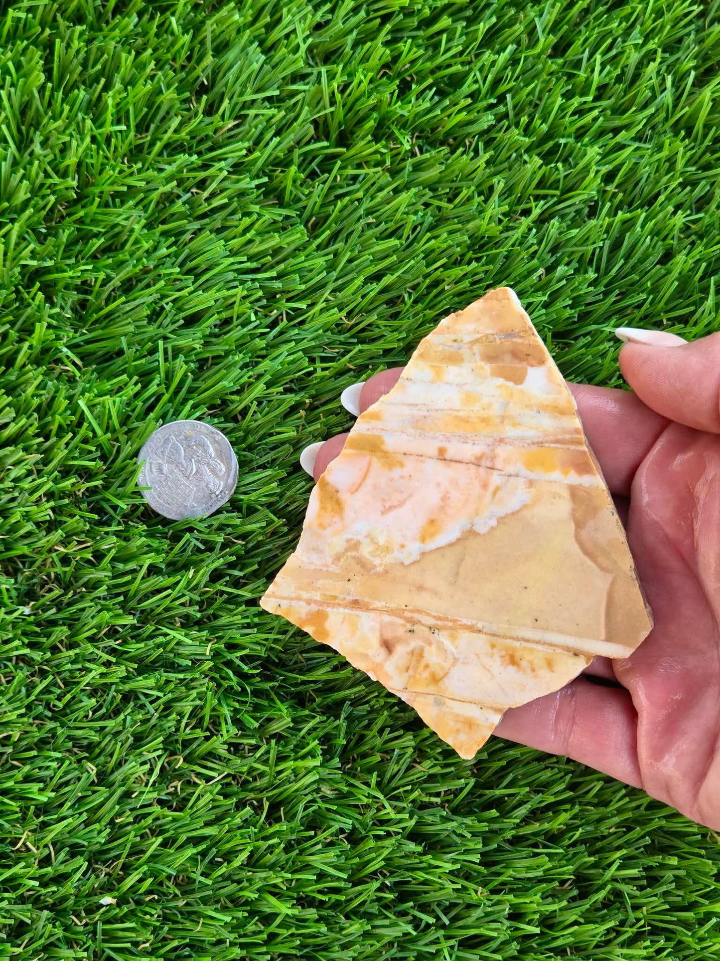 Natural Banded Mexican Onyx Calcite Slabs L575-580
