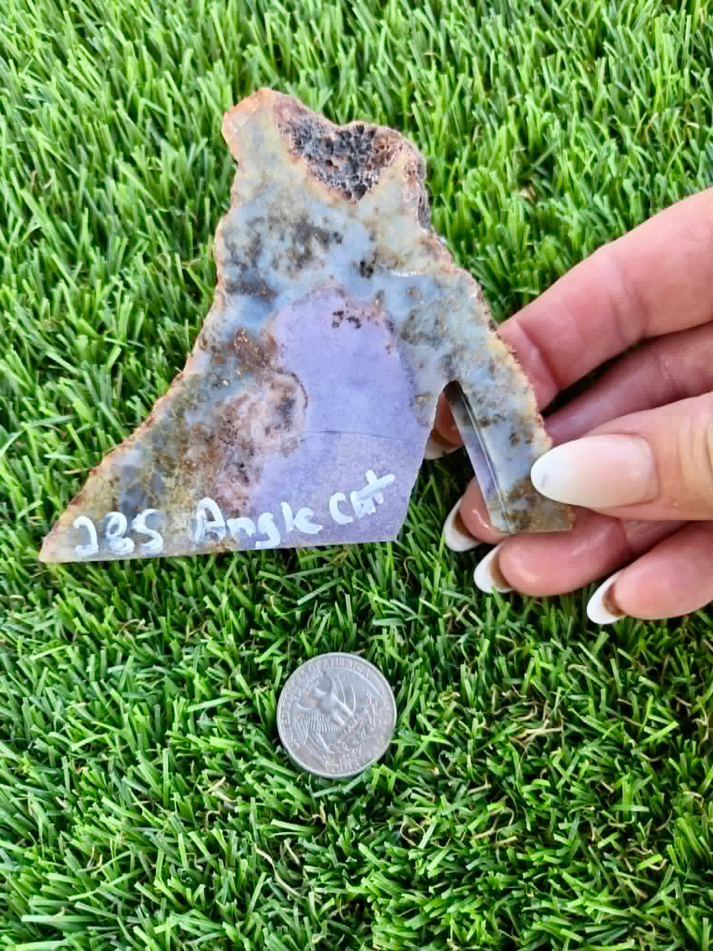 Purple Burro Creek Agate Slab F281-286