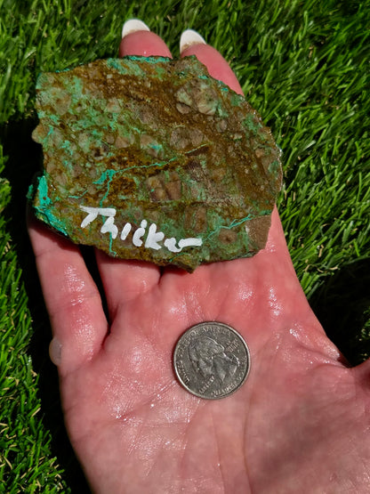 Dominican Mine Chrysocolla & Hematite Slab Bundle SB123