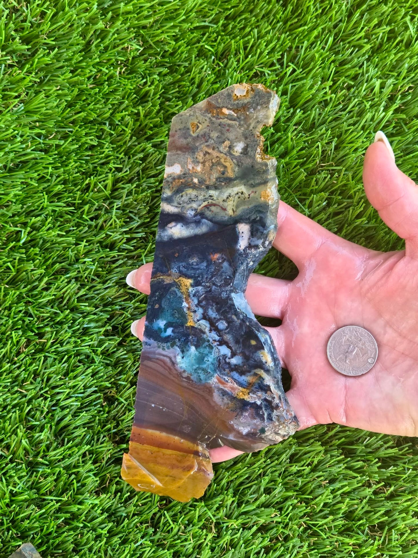 Indonesian Magnetic Banded Jasper Slabs Q813–819