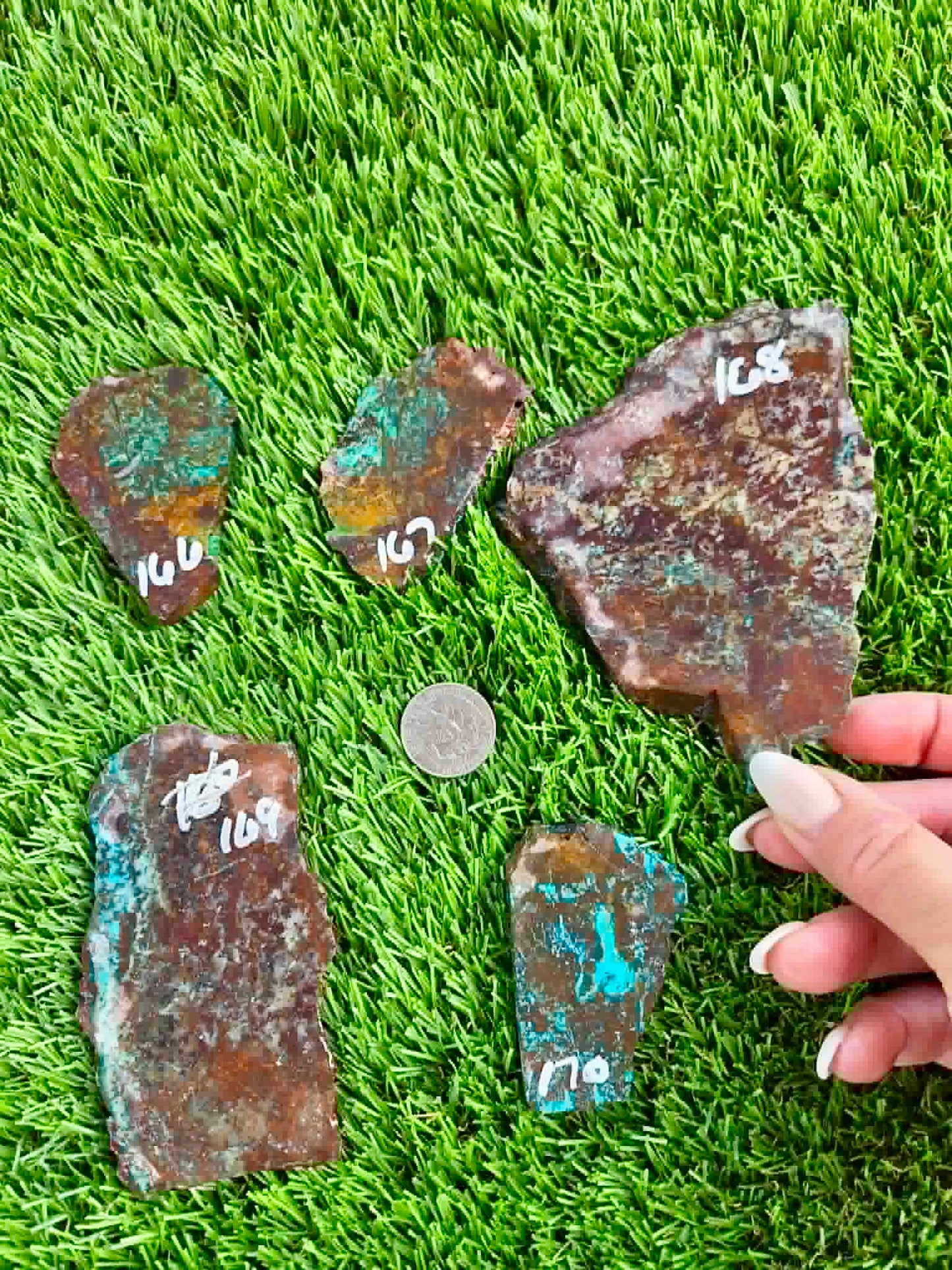 Planet Mine Chrysocolla 
Slab 166-170
