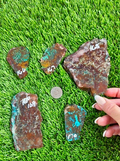 Planet Mine Chrysocolla 
Slab 166-170
