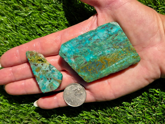 Globe Chrysocolla Slab Bundle-SB13