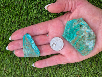 Globe Chrysocolla, Malachite & Quartz Slab Bundle SB 137