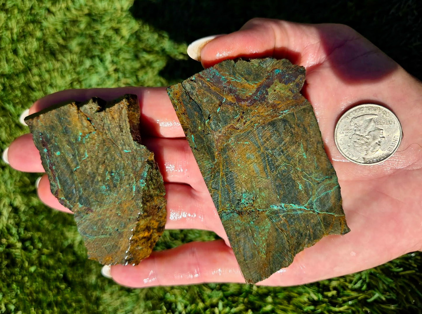 Globe Chrysocolla Slab Bundle-SB31