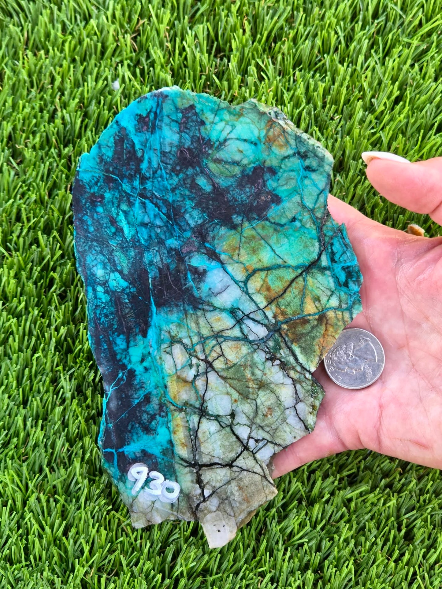 Inspiration Mine Chrysocolla & Cuprite Slabs T928–931