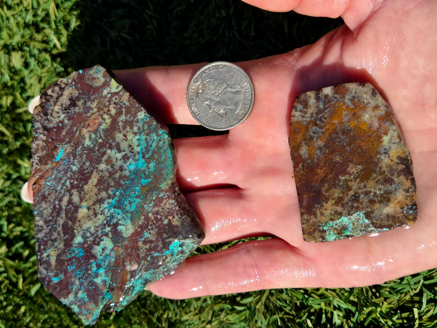 Globe Chrysocolla Slab Bundle-SB34