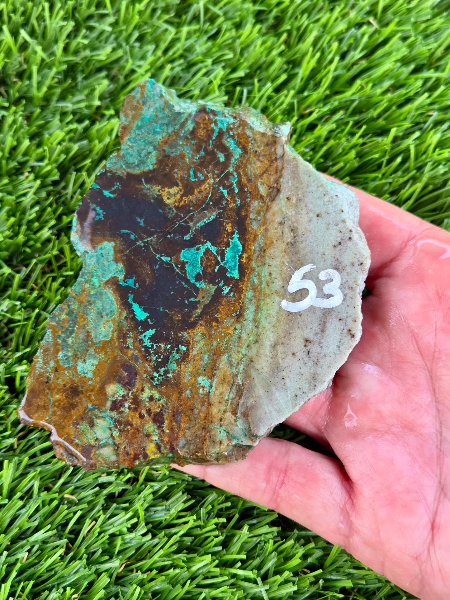 Globe Chrysocolla Slabs A50-55