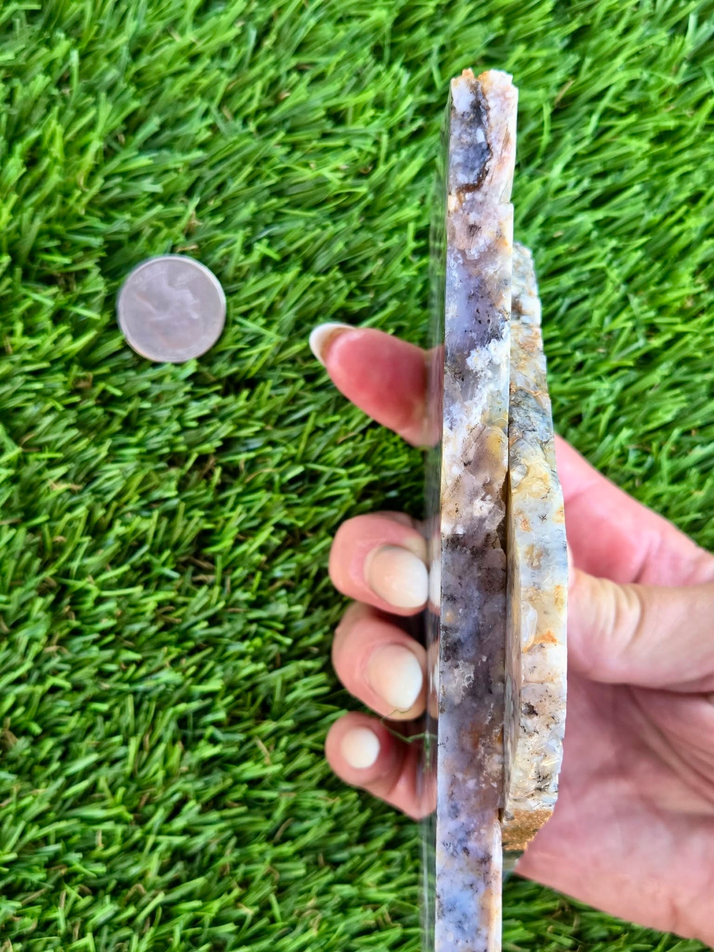Moss Agate with Dendritic Inclusions Slabs Q797–798
