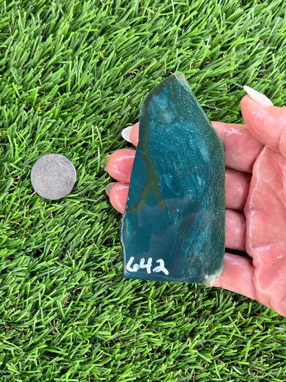 Blue-Green Jasper Slabs M639-644