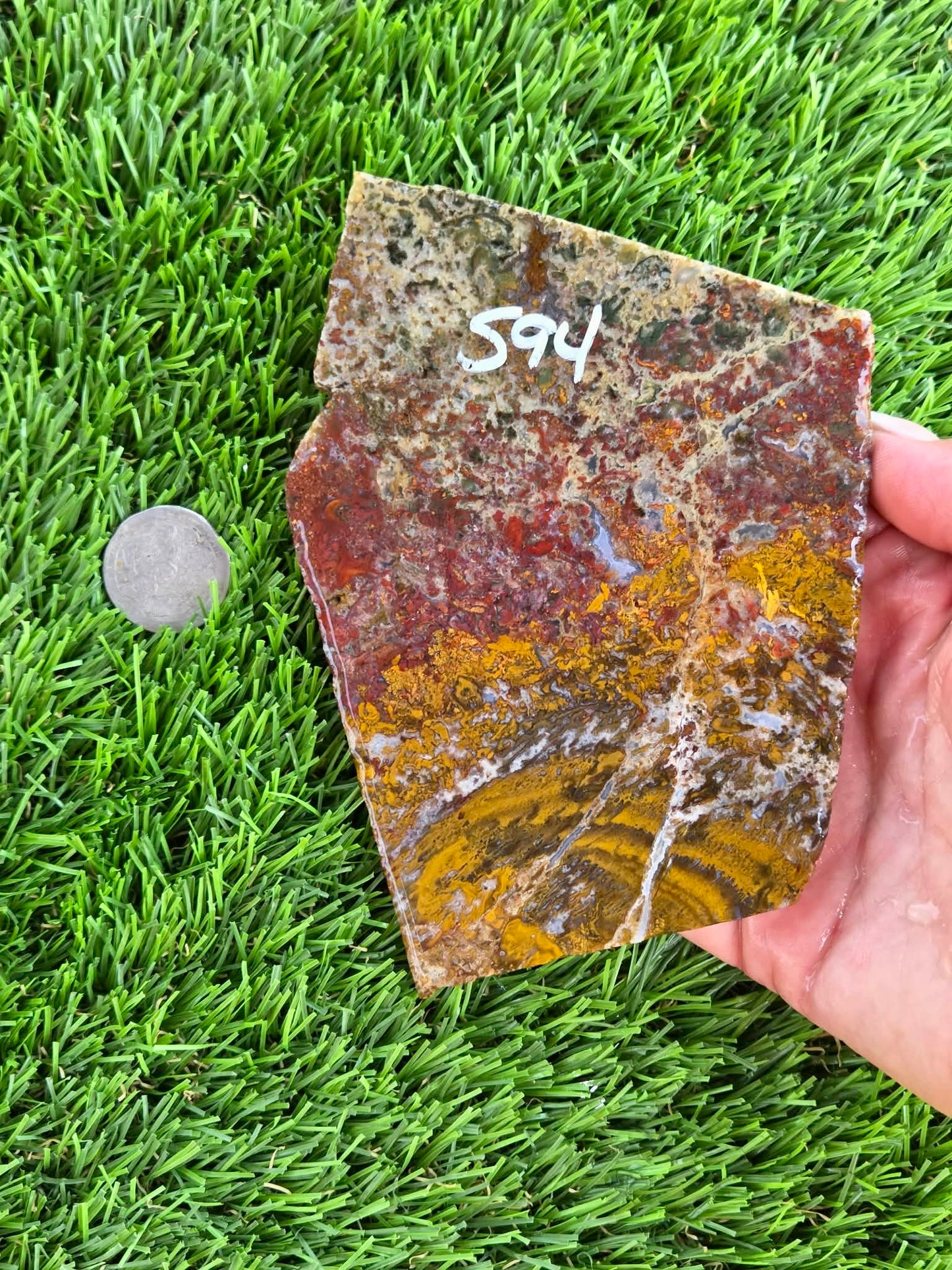 Camp Verde Moss Agate Slabs M591-594