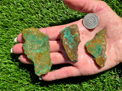 Dominican Mine Chrysocolla & Hematite Slab Bundle SB153
