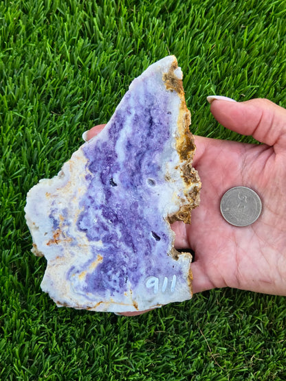 Mexican Morado Opal Slabs T909–912